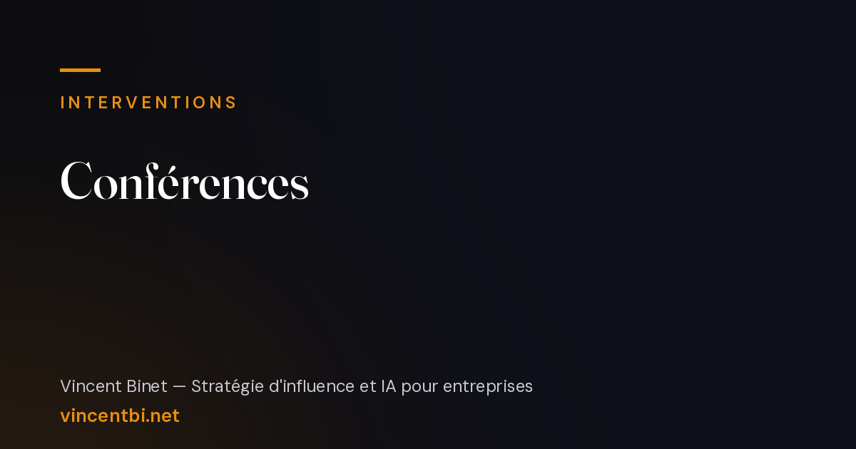 Visuel de couverture de la page Conférences